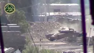 T-72 tank  Syria  direct hit