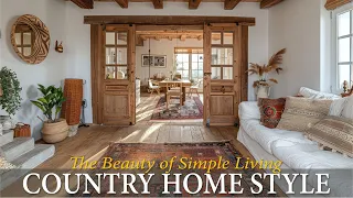 The Beauty of Simple Living at  Interior and Exterior Country House