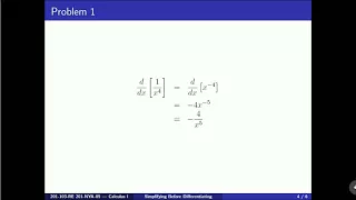 2.1.6 Simplifying before differentiating