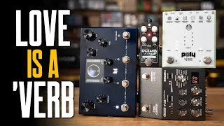 Awesome Reverb Pedals For Guitar [Meris Mercury X, Poly Verbs, Boss RV-200 & EHX Oceans 3-Verb]