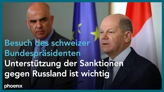 Olaf Scholz und Alain Berset zu Beziehung Schweiz EU