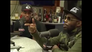 Charlemagne Tha God almost catches fade with Beanie Sigel !! ***Breakfast Club Interview***