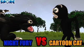 Night Fury vs Cartoon Cat | Night Fury Rampage [S1E8] | SPORE