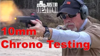 10mm Chrono Tests: Handgun vs. Carbine