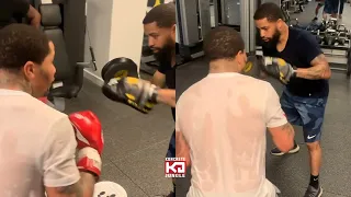 Gervonta Tank Davis On The Mitts With Coach GT The Great