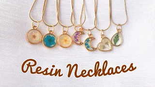 How To Make Resin Necklaces | Minimalist Resin Necklaces | UV Resin