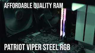 Patriot Viper steel RGB Review. Affordable quality ram for the masses!