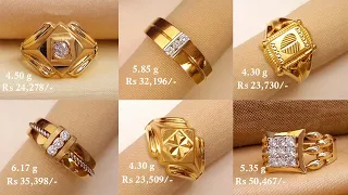 Beautiful Gold And Diamond Rings For Men With Weight And Price || Shridhi Vlog