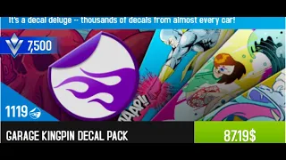 Asphalt 8 - Unique decals from the Garage Kingpin Decal Pack