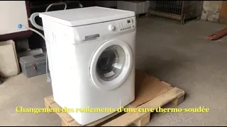 Comment changer les roulements de son lave-linge à cuve non-démontable + bague de tambour + charbons