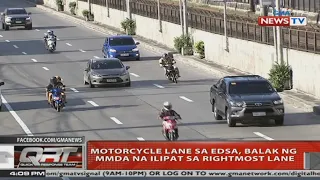 QRT: Motorcycle lane sa EDSA, balak ng MMDA na ilipat sa rightmost lane