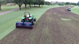 Aerification and Verticutting at Four Seasons Golf and Sports Club