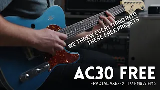Vox AC30 Free Preset for Fractal Axe-FX III, FM3, FM9, and AX8. We didn't hold anything back.