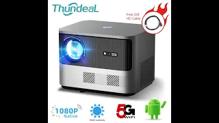 ThundeaL TDA6 Full HD Projector 1080P 2K 4K Video Home Theater Auto Focus 5G WiFi Andriod TDA6W 3D