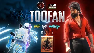 Toofan - KGF Chapter 2 | Bgmi Beat Sync Montage | Best Edited Pubg Montage ❤️‍🔥