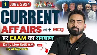 1 June Current Affairs 2024 | Current Affairs Today | Current Affairs by Abhijeet Sir