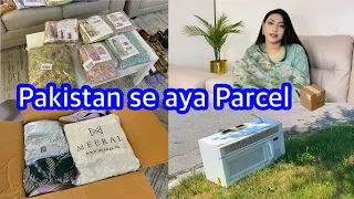 Pakistan se Parcel Aya | Kitni Shipping Pay Ki 😭| Microwave Kharab Hogya @humakhanvlogs