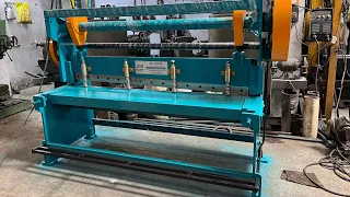 M.S & S.S Mechanical shearing (sheet) cutting machine with spring sheet locking system