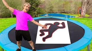 Jumping Through IMPOSSIBLE Shapes! (Game Master Spy Gadget Trampoline Challenge)