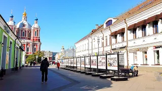 ⁴ᴷ⁶⁰ Walking Moscow: from Paveletskaya Mt. along  Novokuznetskaya St. and to Novokuznetskaya  Mt.