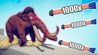 MAMMOTH vs 1000x OVERPOWERED UNITS - TABS | Totally Accurate Battle Simulator 2023