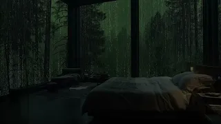 Beat Insomnia to Sleep Better and Relax Your Soul with Soothing Rain and Thunder Sounds in Forest
