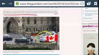 Ottawa FALSE FLAG - DAMNING EVIDENCE Photo of POLICE at Parliament before Shooting CONFIRMED
