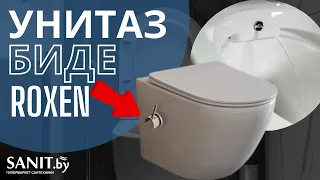 Унитаз биде  Roxen Antares Bidet 530185-01X Rimless Soft Close. Обзор унитаза с функцией  биде