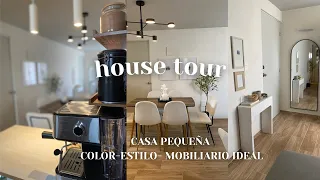 HOUSE TOUR CASA PEQUEÑA INFONAVIT 🤍🧺DALE ESTILO,OPTIMISTA ESPACIOS PEQUEÑOS. CASA PEQUEÑA NEUTRA☁️