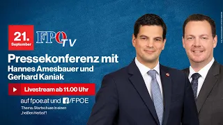 FPÖ-Pressekonferenz: Startschuss in einen „heißen Herbst“!