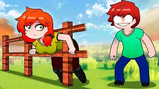 OMG! Steve Im Stuck! YOU MUST HELP ME! Alex and Steve LIFE Minecraft Animation