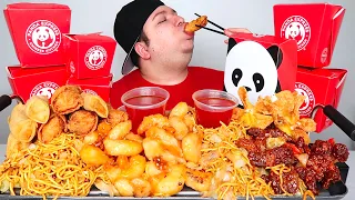 Panda Express • Orange Chicken, Chow Mein Noodles, Dumplings, Spring Rolls, Spicy Beef • MUKBANG