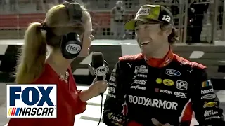 Ryan Blaney speaks on his first place finish in the Coca-Cola 600 at Charlotte | NASCAR on FOX