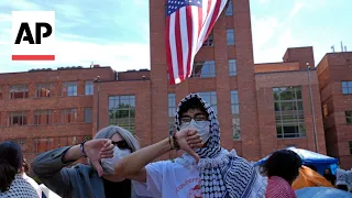 Police clearing pro-Palestinian tent encampment at George Washington University, dozens arrested
