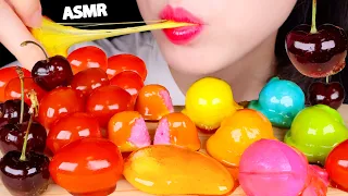 ASMR JELLY BALL TANGHULU🍭, CANDIED CHEERY🍒 TOMATOES🍅, MUKBANG EATING SOUNDS