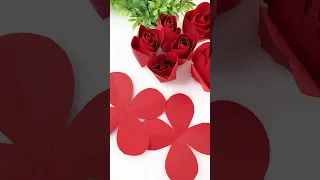 🌹 DIY Paper Rose Bouquet | Paper Flower Rose #paperflowerbouquet #papercraft #short