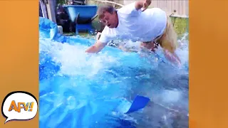 Goodbye POOL, Goodbye DUDE! 🤣 | Top Funny Water Fails | AFV 2022