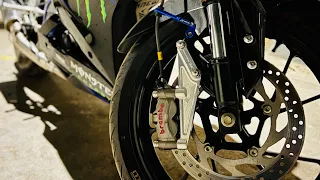 Brembo M50 Caliper install Yamaha R15 V3