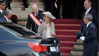 King Albert & Queen Paola Of The Belgians In Hotel Of Paris In Monaco