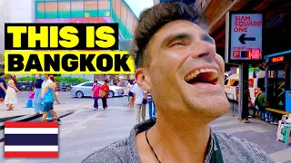 🇹🇭  BANGKOK First Impressions -  Markets, Siam Square, SIM Card, Street Food Thailand 2023 Vlog #332