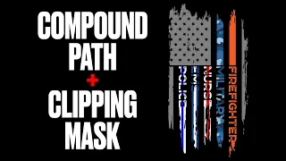 Magic of compound path + Clipping mask | Advance T-Shirt Design Tutorial | T-Shirt Graphic Design