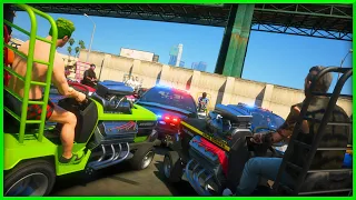 GTA 5 Roleplay | 5000HP LAWN MOWER GANG TROLL'S COPS!!!! | RedlineRp
