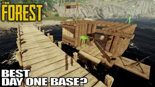 Building a Dock & House Boat Additions | The Forest Gameplay | E02