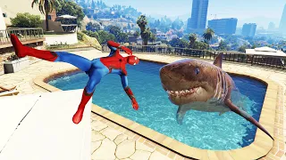 GTA 5 Spiderman Epic Water Fails | Funny ragdolls vol.3 (Euphoria physics)