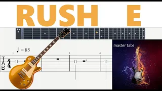 #RUSH E#ANDREW WRANGELL#  |Guitar Tab| TUTORIAL#Mastertabs#BestFreeYoutubeMusicLessons|CHORDS#FREE