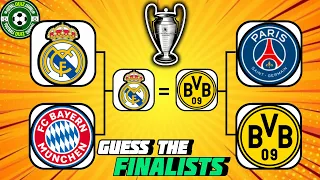 Guess which teams made it to the finals from the semi-finals | FOOTBALL QUIZ 2024