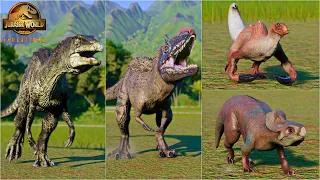 ALL 15 NEW MODDED DINOSAURS IN JWE2 INCLUDING MICROCERATUS, MEGARAPTOR, YUTYRANNUS | Episode 7