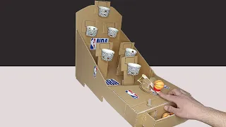 How to make NBA Basketball board Game from cardboard