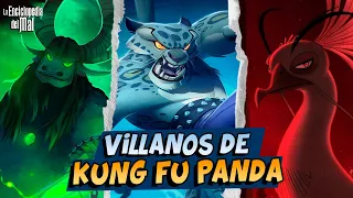 El ORIGEN de los VILLANOS de KUNG FU PANDA | LA ENCICLOPEDIA DEL MAL 🐆🦚🐃