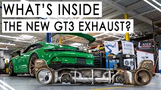992 GT3 2022+ | Stock Exhaust CUT OPEN and Explained | How It Works
